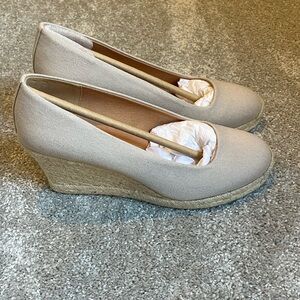 J.Crew Tan Wedge Espadrilles